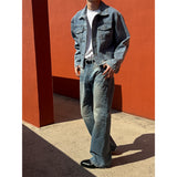 [S/S] Crop damage denim jacket(2color)
