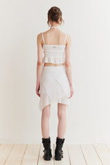 WHISPER BUTTON TOP white