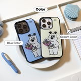 シリアルクリームエポキシバンパースマートフォンケース(Cream Color)
