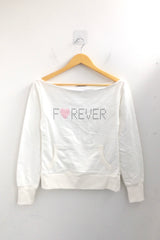 レタリングハートボートネックTシャツ