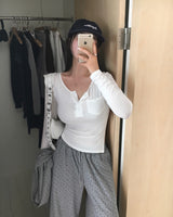 [MADE] TAS Side Slit Long Sleeve Top