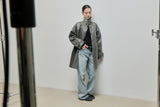 Vintage Leather Half Coat