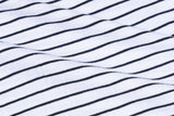 レイヤードストライプショートスリーブTシャツ (4 Colors)
