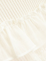 Frill lace banding mini skirt 231138038