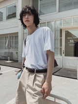 [LANARCH] ベーシックUネック半袖Tシャツ