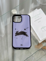 [MADE] Jump Rabbit Epoxy Bumper Case (Violet)