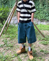 ブリンカラーストライプニット