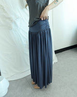 MELLOW SHIRRING LONG SKIRT