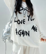 (UNISEX) DREAM LOOSE BOXY SOFT UNISEX SEMI-SEE-THROUGH OVERSIZED KNIT TEE