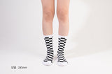 [3PACK] 1507 Unisex Trouser Checker Board Socks - Color Pack