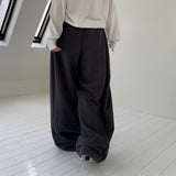 [BELLIDE MADE] スリットラインワイドトレーニングパンツ