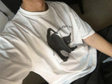 [A-T0139] ブラックキャット半袖Tシャツ