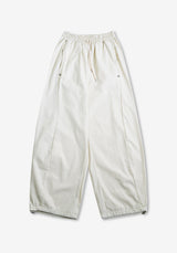 SO Work Side Snap Wide Balloon Pants