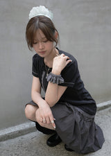 Lean Bow Blouse (black)