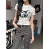 ブラックエンジェルスリムハーフTシャツ
