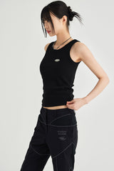 SYMBOL METAL SLEEVELESS [BLACK]
