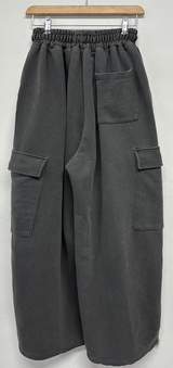 OVER WIDE BALLOON STRING HIP PIGMENT CARGO LONG PANTS ❤️‍🔥🩶🤎 - 3 COLORS