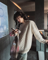Wool Mix Cable Knit