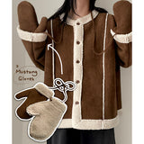 Keld Oversized fit Round Mustang, Gloves Set