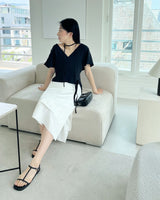 Ranie two-way choker cropped blouse