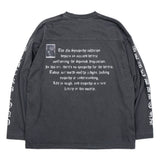 BBD Crushed Faith Pigment Long T-Shirt (Charcoal)
