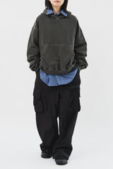 Det Washed Cropped Hoodie (4color)