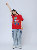 2024 LIMITED - WREVOドラゴンボールTシャツ（スカーレット）