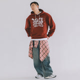 VINTAGE LOGO HOODED T-SHIRT WINE