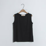 (Z-T-6396)BASIC SOFT SLEEVELESS TEE