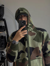 ASCLO Heavy Camo Knit Hood Zip Up