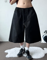 Bide Cotton Stitch Balloon Bermuda Shorts 2color