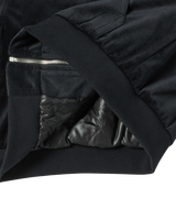 25FW WOMAN VELVET HOODIE JACKET BLACK