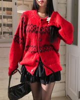 Meritz Wool Argyle Cardigan