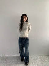 Soyan denim wide pants