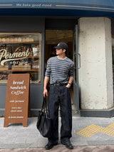 French stripe long-sleeved t-shirt