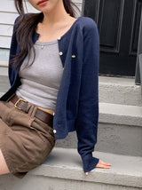 #AR Pendant Wool Raglan Knit Cardigan (8color)