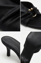 Loewe Shirring Mule Heels