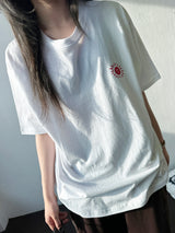 Sunroom Back Letter Tattoo Graphic Oversized Tee 4color