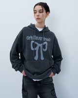 NEVER BREAK PIGMENT HOODIE-CHARCOAL