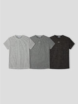 オセルリブマッスルフィットニットショートスリーブTシャツ