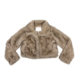 Mink crop fur jacket