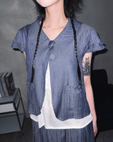 (2color) Natsu Frill Wrinkle Jacket