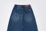 RIBBON-DYED CURVED FIT DENIM_BLUE code 26015
