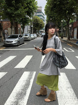 Nikb Overfit Two-Way Button Box Short Sleeve Tee