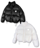 Symbol Logo Short Puffer Padding Jacket_Black