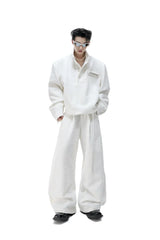 Textured Pearl Trousers