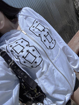 flag star hoodie zip-up(3 color)