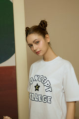 Concept College ハンドロゴホワイトショートスリーブTシャツ [Unisex]