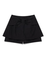 GIANT RIBBON SKIRT PANTS(BLACK)