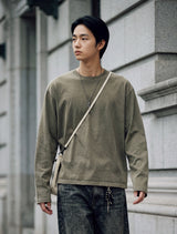 26SS★ ボーイ クロップ ピグメント ロングスリーブ Tシャツ
